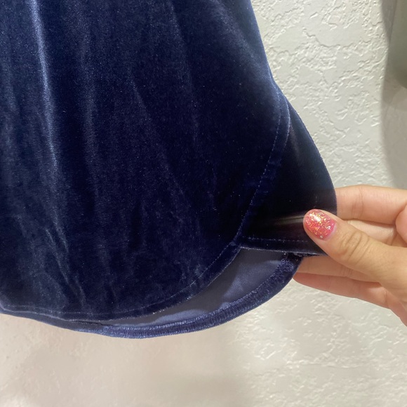 Madewell velvet blue butterfly blouse - Picture 3 of 4